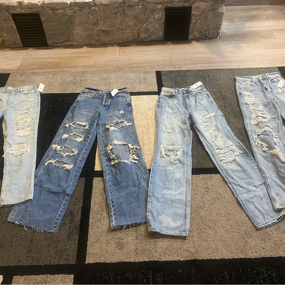 Pacsun  ripped jeans bundle 4 pairs of NWT Jeans